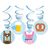 Oktoberfest Hangdecoratie Cartoon (4st)
