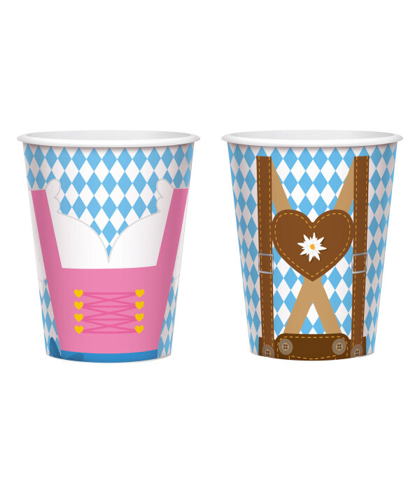 Oktoberfest Bekers Cartoon (8st)