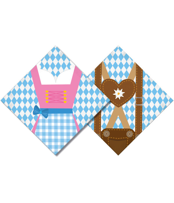 Servetten Oktoberfest Cartoon (20st)