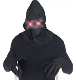 Gezichtsmasker Met Kap En Lichtgevende Rode Ogen