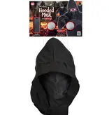 Gezichtsmasker Met Kap En Lichtgevende Rode Ogen