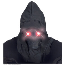 Gezichtsmasker Met Kap En Lichtgevende Rode Ogen