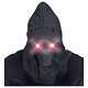 Gezichtsmasker Met Kap En Lichtgevende Rode Ogen