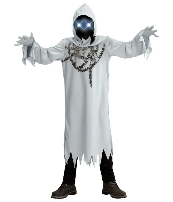 Geketende Elektro Geest Jongen Kostuum