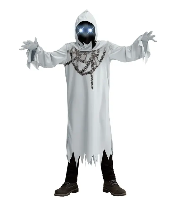 Geketende Elektro Geest Jongen Kostuum