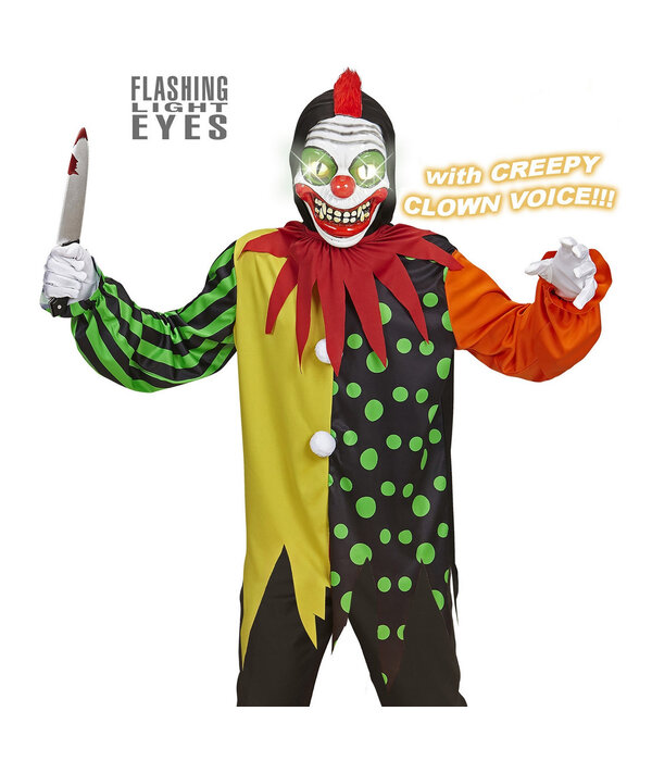 Horror Clown Jongen Kostuum Elektro
