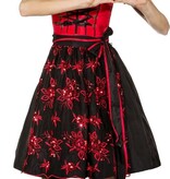 Tiroler Jurk Dirndl Rood/Zwart Edelweiss Deluxe