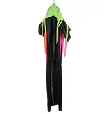 Hangdecoratie Flying neon reaper (120cm)