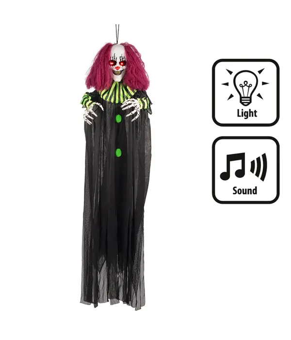 Hangdecoratie Terror Clown 130cm