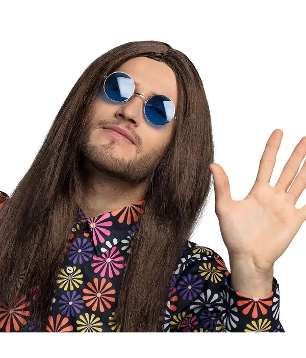 Hippiebril blauw