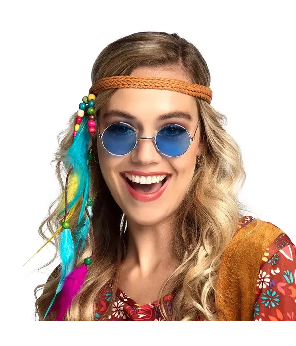 Hippiebril blauw