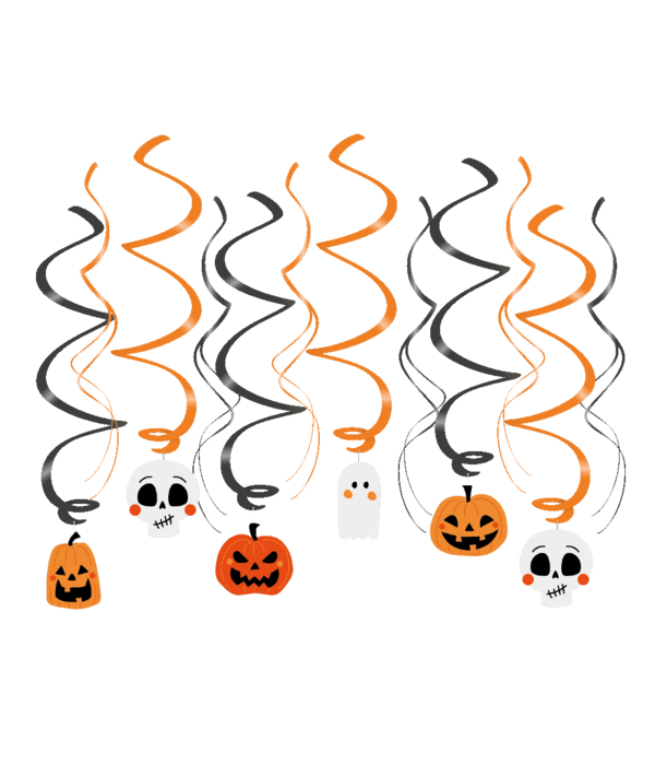 Swirl Decoraties Halloween Halloween (12st)