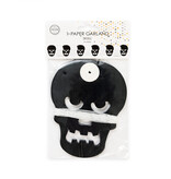 Papieren Slinger Schedels Zwart/Wit (6m)