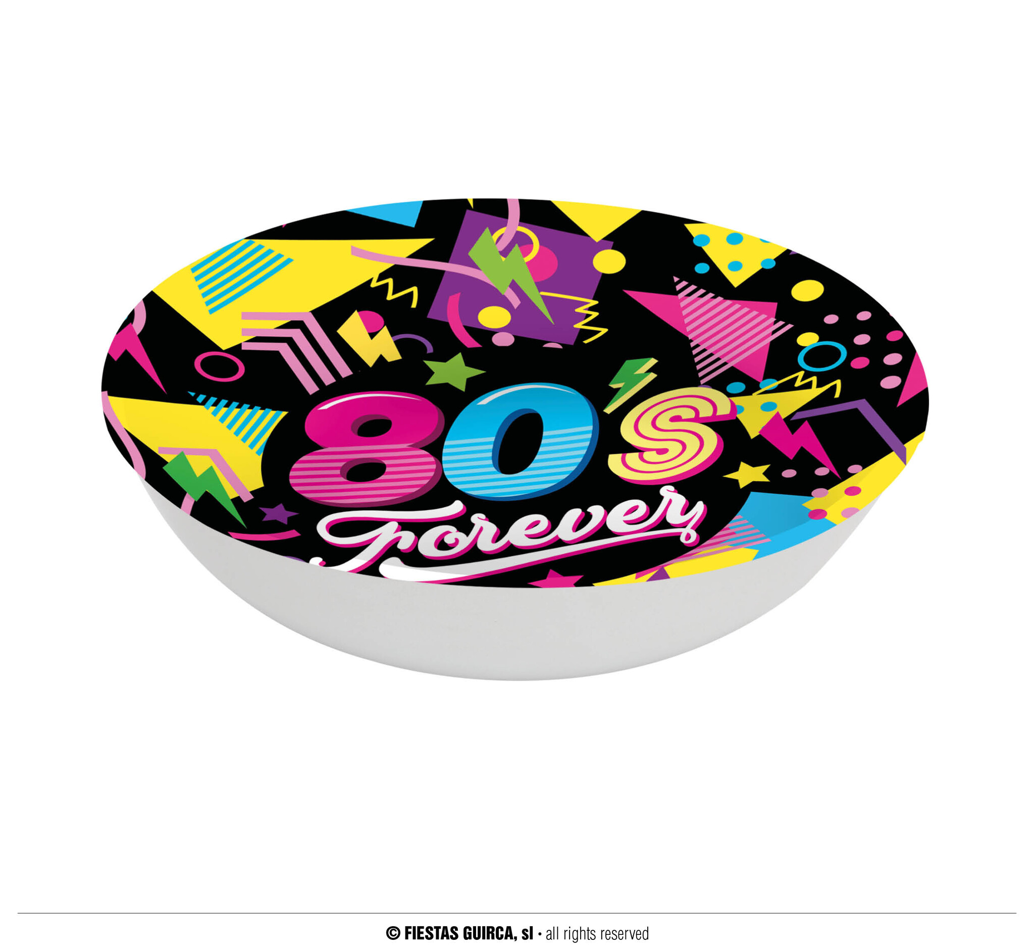 80&apos;s Forever Party Schaal (32cm)