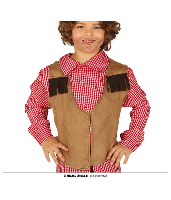Cowboy gilet kind