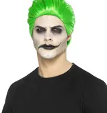 Slicked Trickster Pruik Groen