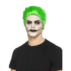 Slicked Trickster Pruik Groen