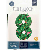 Folieballon Cijfer 8 Jungle Print (86cm)