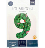 Folieballon Cijfer 9 Jungle Print (86cm)