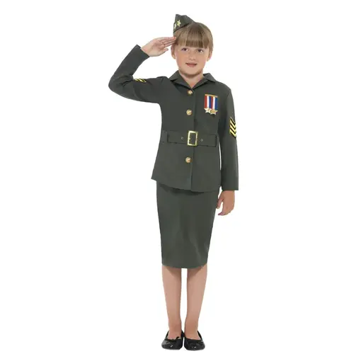 Oorlogsmeisje kostuum