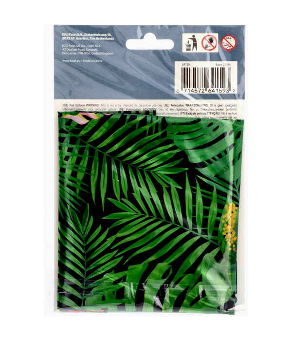 Folieballon Cijfer 9 Jungle Print (86cm)