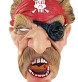 Masker halloween piraat + snor foam