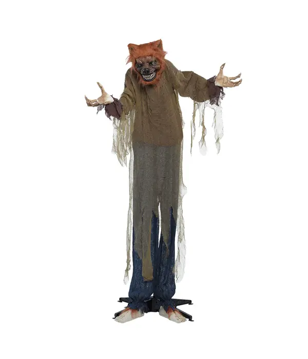 Staande decoratie Gemene wolf (160 cm)