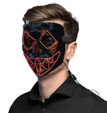 Halloween LED masker Killer Smile Rood