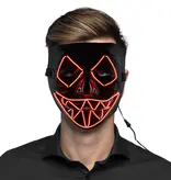 Halloween LED masker Killer Smile Rood