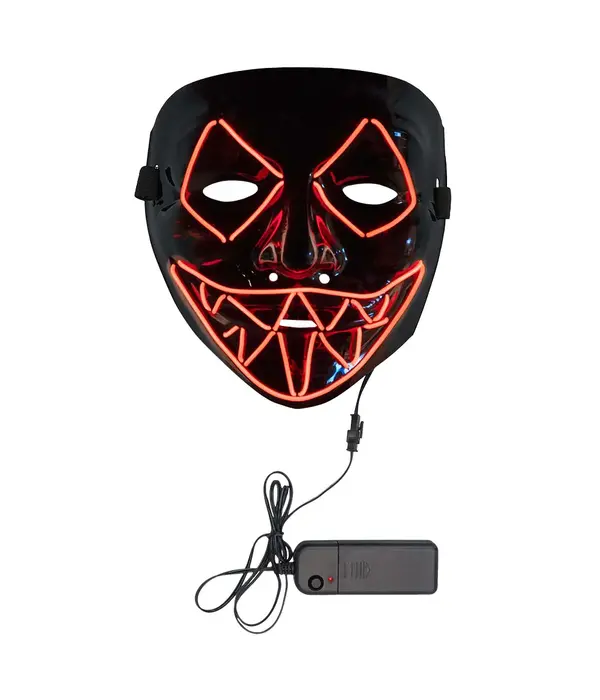 Halloween LED masker Killer Smile Rood