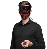 Halloween LED masker Killer Smile Rood