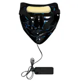 Halloween LED Masker Killer Smile Blauw