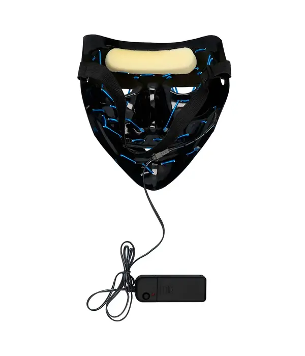 Halloween LED Masker Killer Smile Blauw