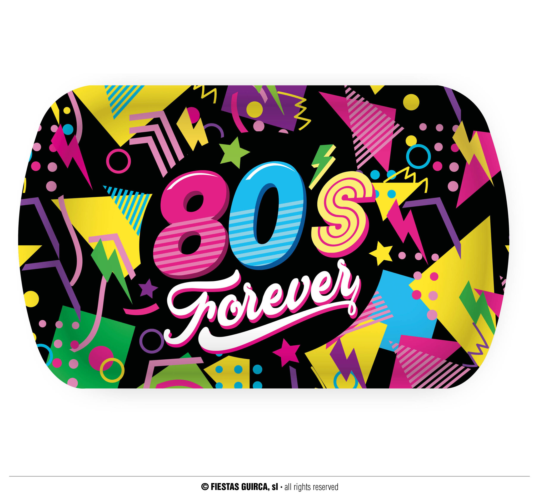 80&apos;s Forever Dienblad (39x24cm)