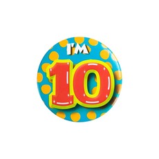 Button Klein 10 Jaar