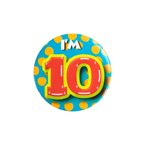 Button Klein 10 Jaar
