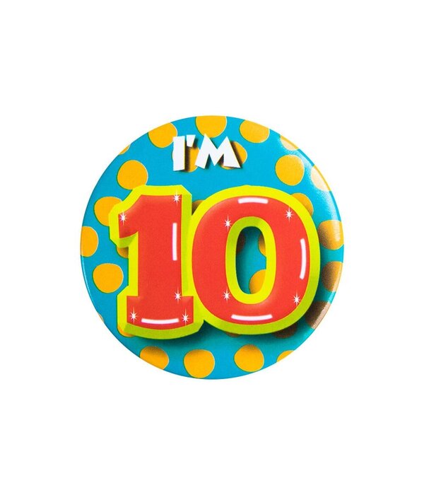 Button Klein 10 Jaar