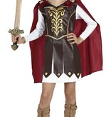 Warrior Kostuum Met Cape Kind