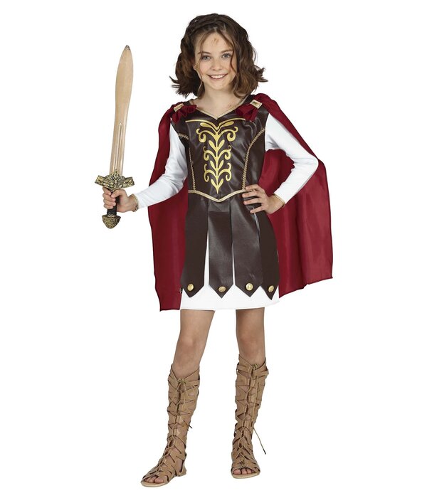 Warrior Kostuum Met Cape Kind