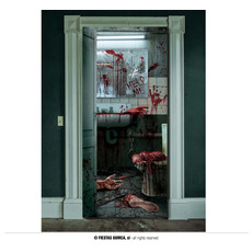 Bloody Deur Banner Ledematen 80x180cm