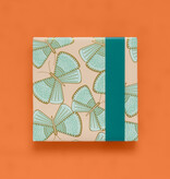 Inpakpapier Dubbelzijdig Vlinder / Donkergroen (3m)