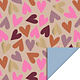 Inpakpapier Big Hearts Nude / Navy Blue (3m)