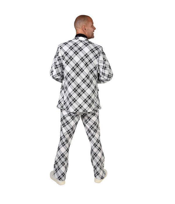 Geruit Pak Zwart Wit