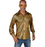 Disco Blouse Holografisch Goud/Zwart