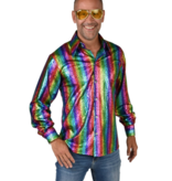 Disco Blouse Holografisch Regenboog