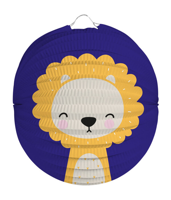 Lampion Rond Leeuw - 22cm