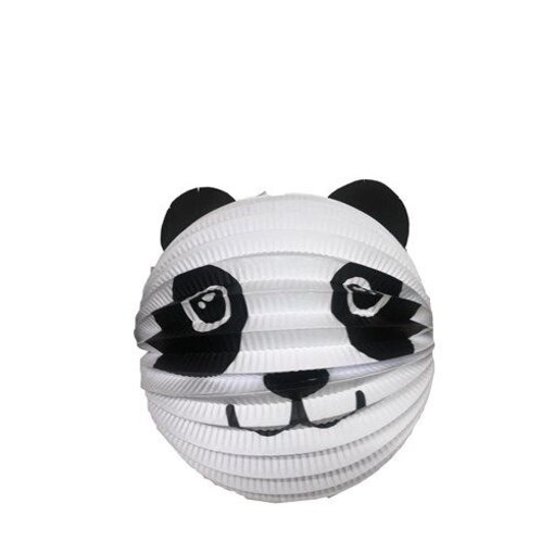 Ronde Ballon Panda met oortjes - 20cm