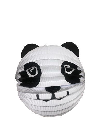 Ronde Ballon Panda met oortjes - 20cm