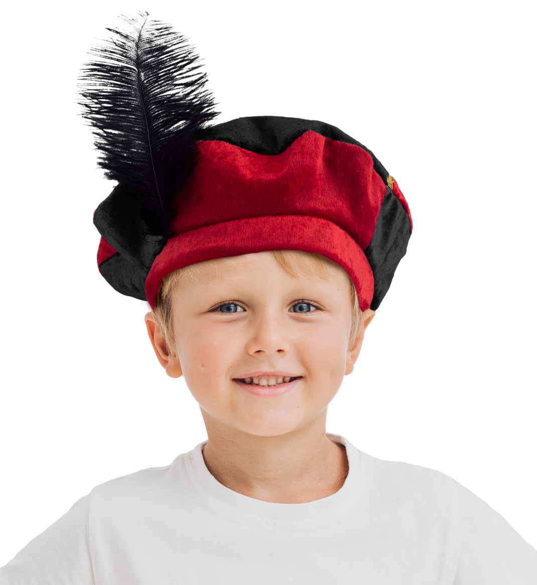 Baret piet kind rood/zwart afbeelding