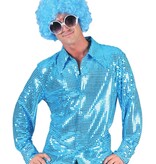 Disco blouse paillet aqua